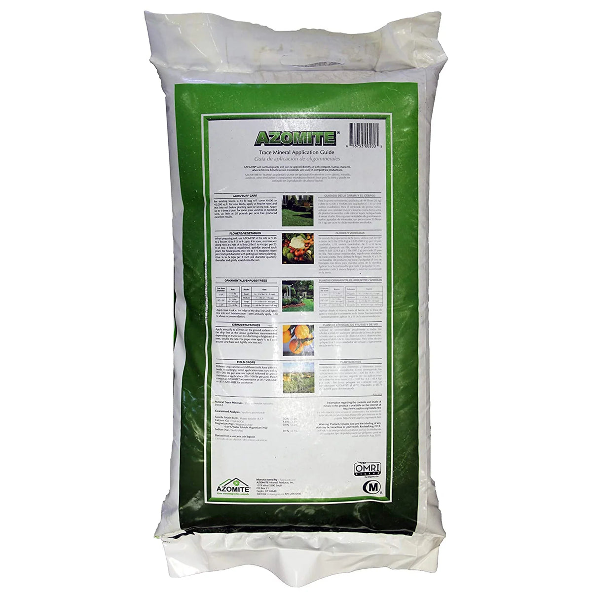 44 Soil Mineral Fertilizer Organic lbs Granular Azomite Additive Trace