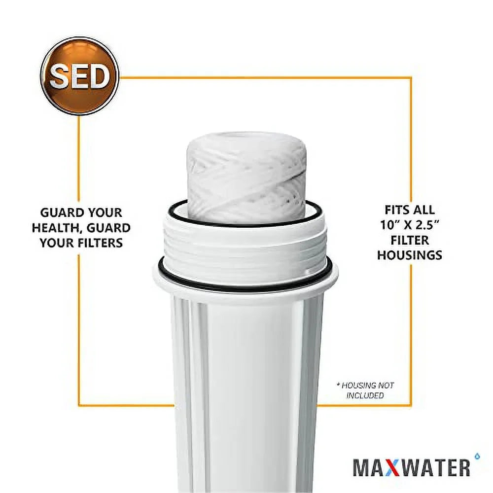 String Standard House, Systems, Whole 10"X2.5" Systems (5 With Sediment Filter Well, Biodiesel, Fits Osmosis Standard Micron), Hard Reverse Moisture