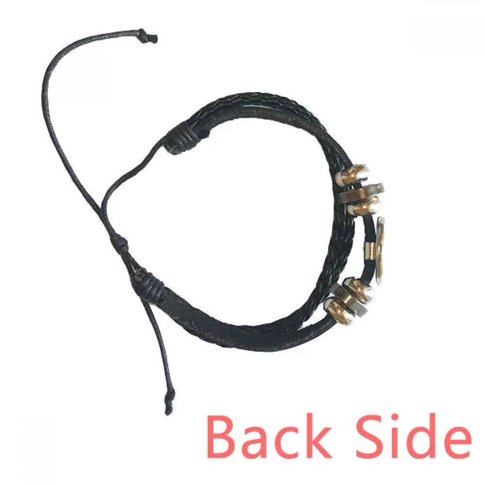 Cable Leather Pattern Corn Rope Wristband Bracelet Braided Cable Plug Woven Charging
