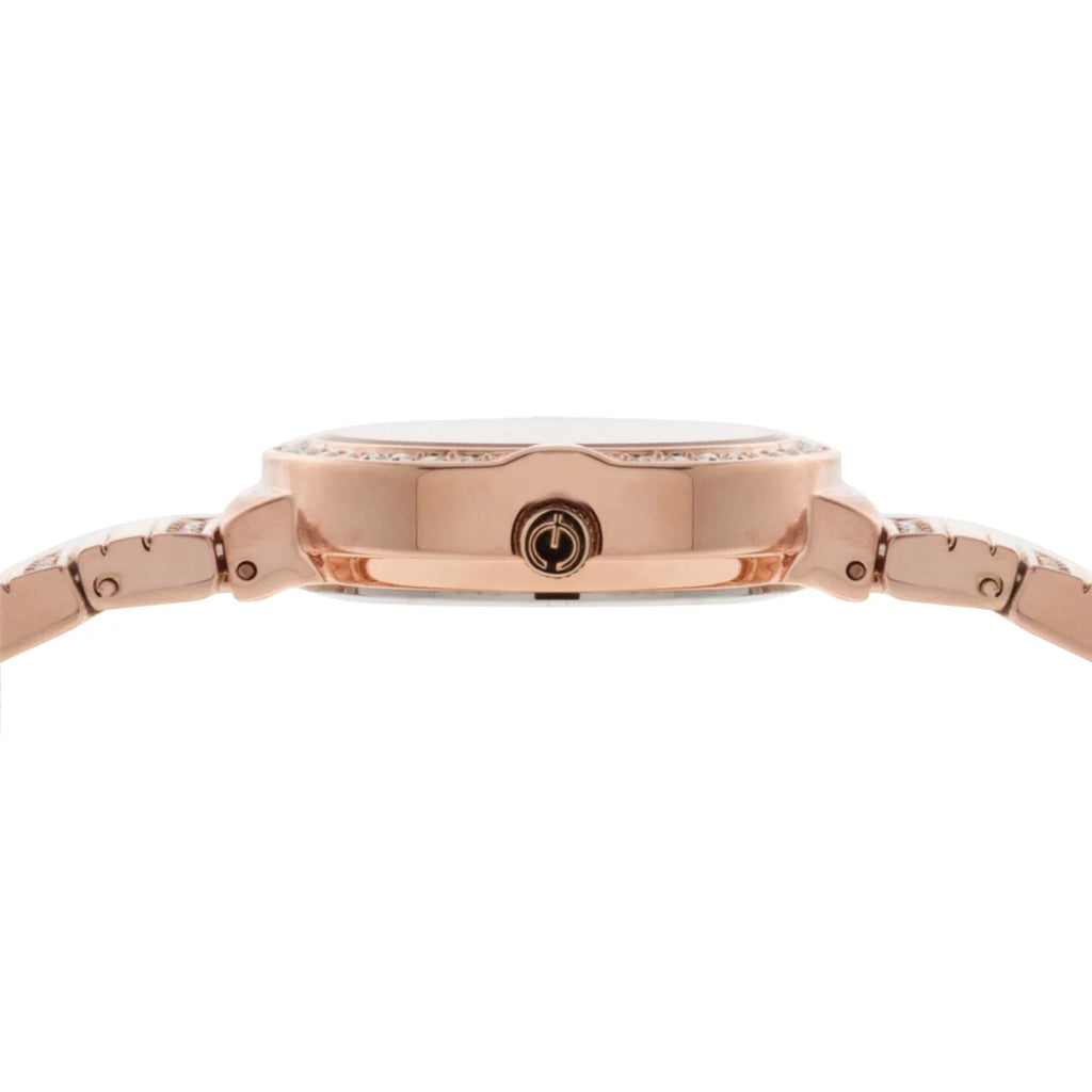 Rose Adult (EG160012RGST) Watch Female Elgin Set Gold in Analog Bracelet 3pc and