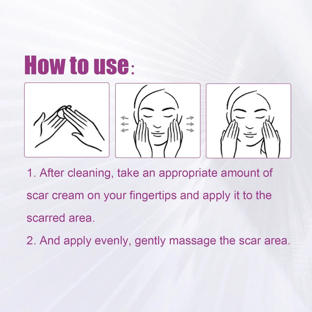 Scar Cream Removal Cream Scar Repair Skin and 2PCS Scar 50ml Removal Repair