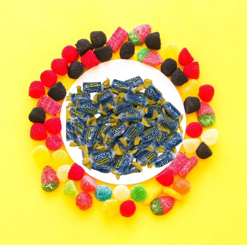 bag Bulk Individually Bag Hard Fruit Raspberry Candy Flavored Blue - pound - - Wrapped 3 Long-Lasting Candy Premium Delight CandyKrave - Flavor Resealable