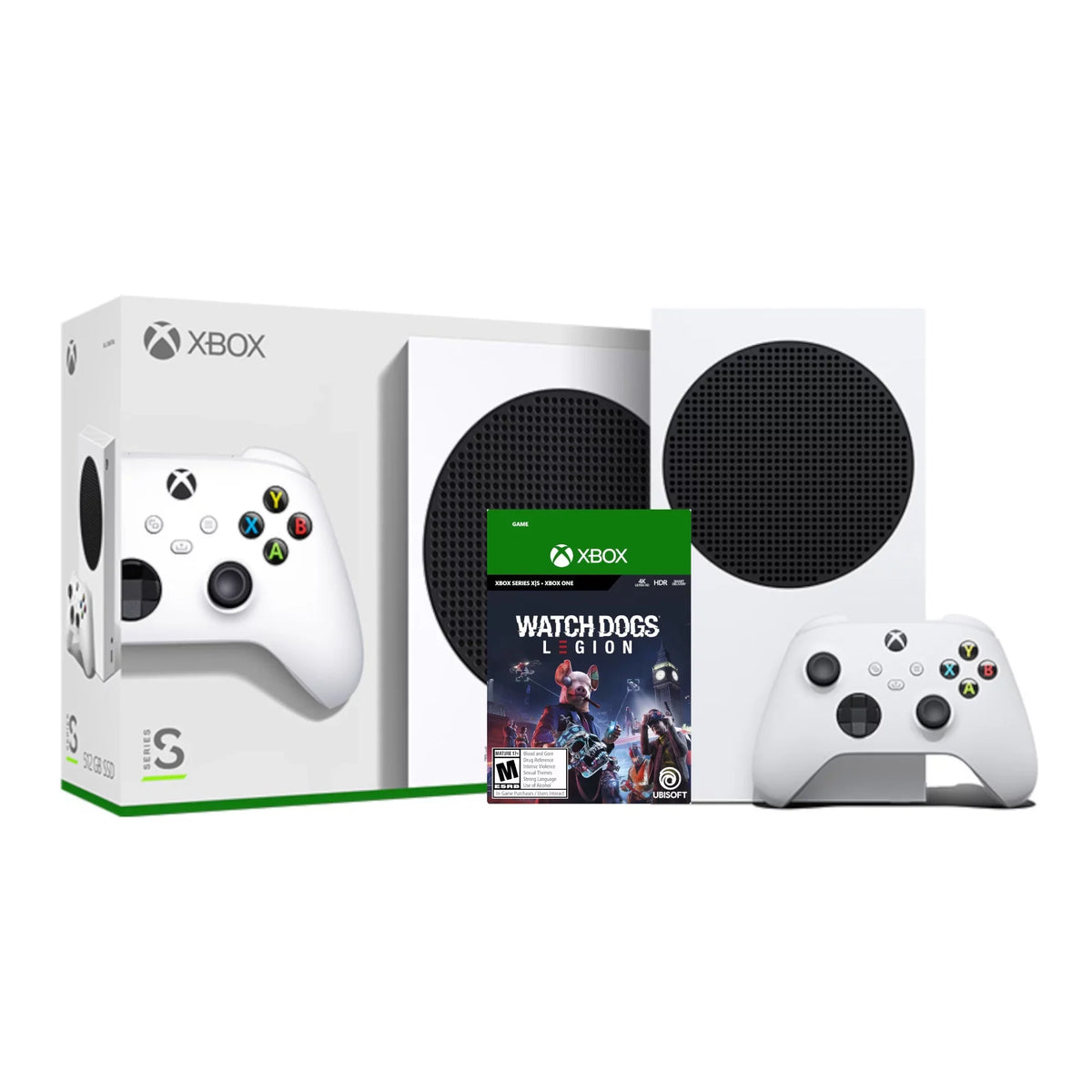 Digital Xbox Console Console 2021 with and Xbox 512GB Wireless White Full Dogs: Legion - Controller All Game Watch New