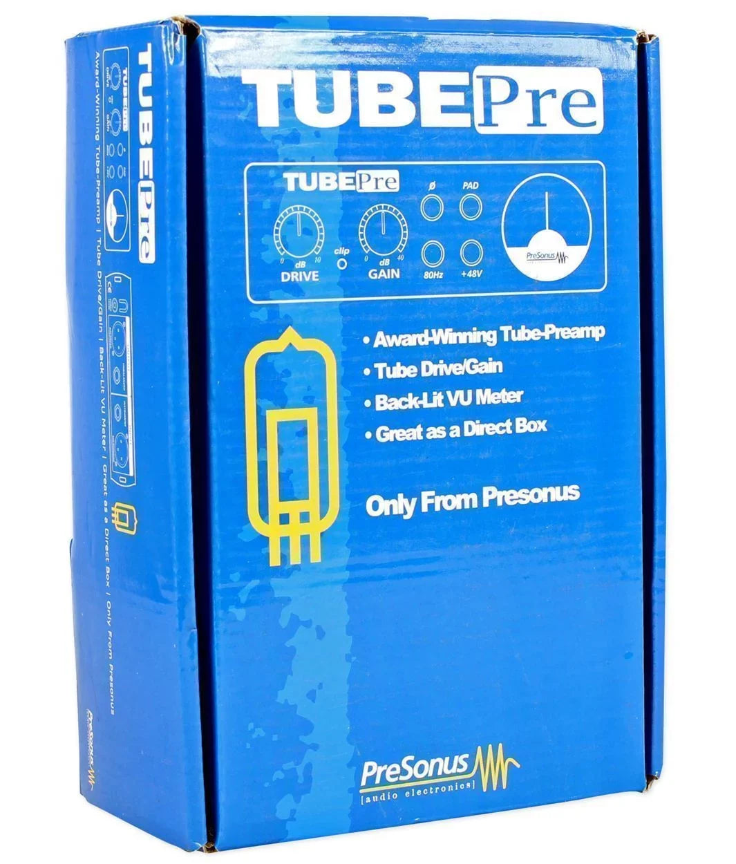 and Direct Box 6' V2 (2) Tube Cables TubePre Vacuum PreSonus Preamp/