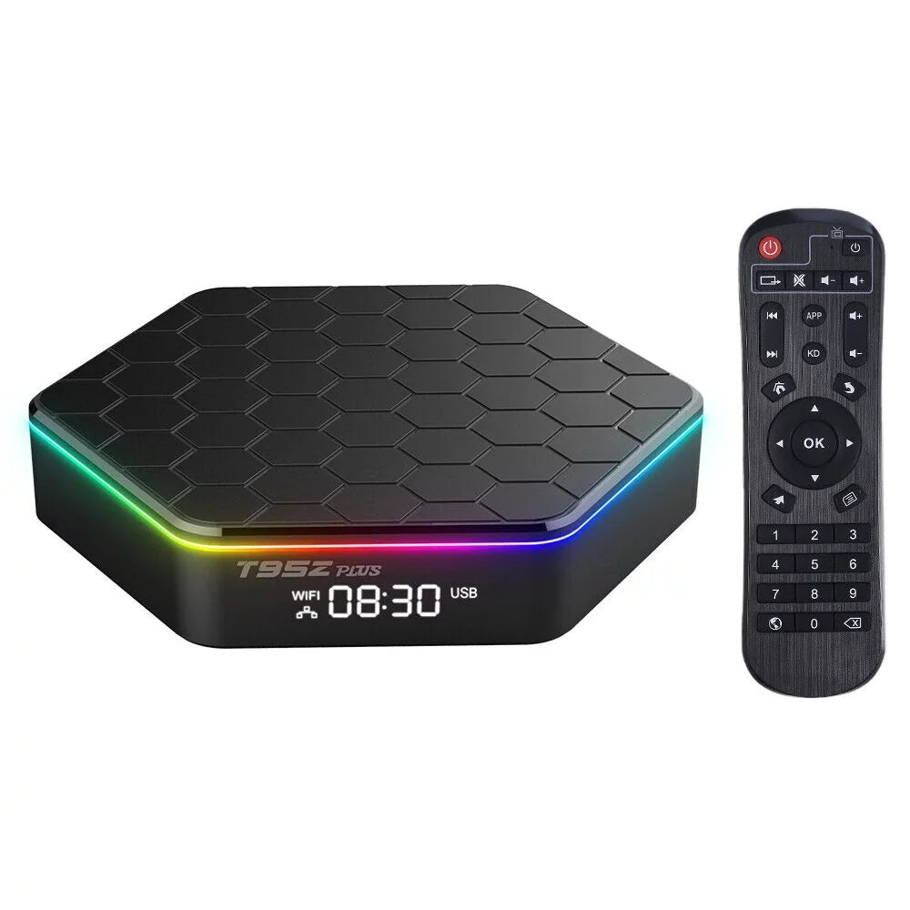 64GB Video Stream Smart Quad Box KingFurt Memory 6K 12.0 Core Android Plus Player 8K T95Z 2023