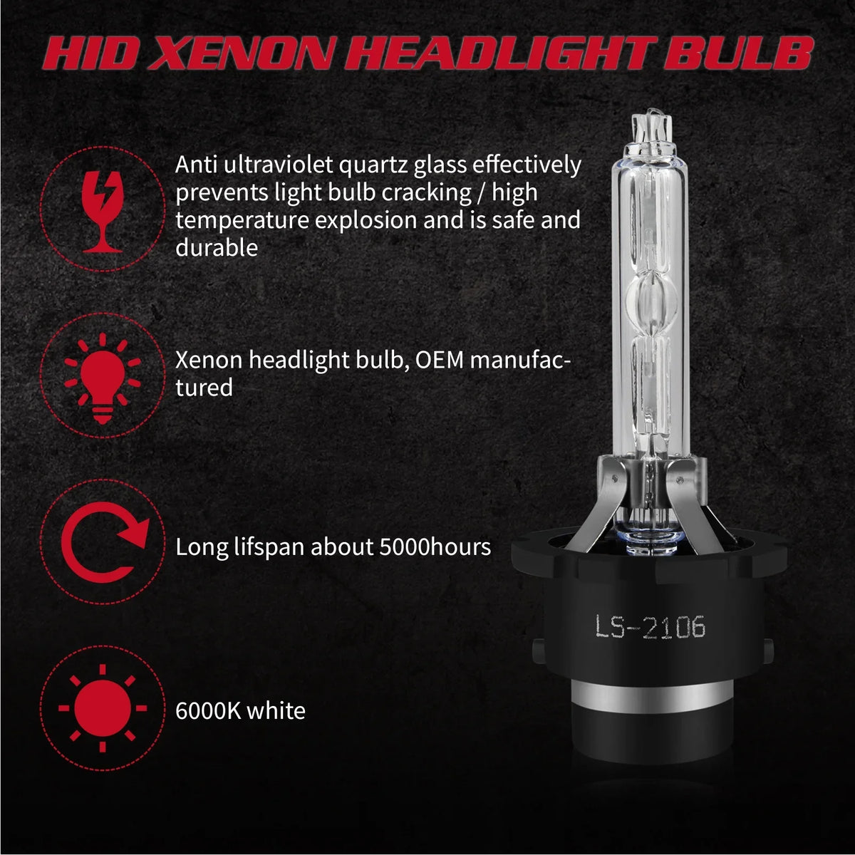 2013 Low Lexus 2012 2011 6000K for Hid 2010 2007 2014 Beam 2008 2X 2015 Bulbs Headlight ES350 2009 D4S White