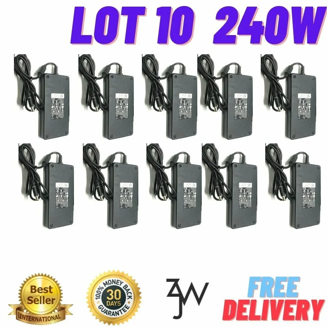 Dell Lot 12.3a R3 19.5v 17 of laptop 10 R5 charger 240W R4 Adapter