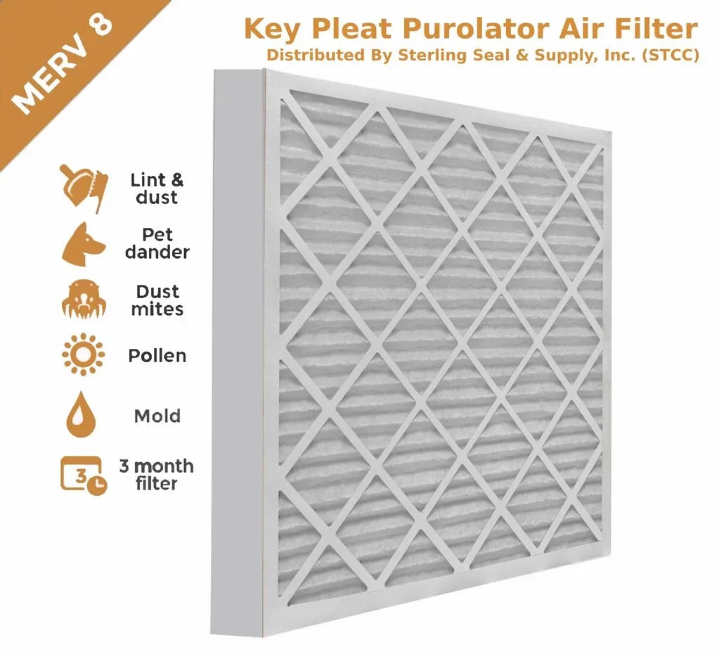 Air (6 Filter Purolator - Pleat 14x20x2 Pack) 8 Key