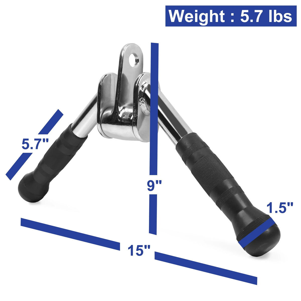 | Arm for Pulldowns, Attachment Heavy-Duty Cable Workouts, Streng Steel, Gym | Swivel, V-Bar Equipment Tricep Pulldown Ergonomic Rotating Fitness Grip, Revolving Down Machine Lat Press Attachment
