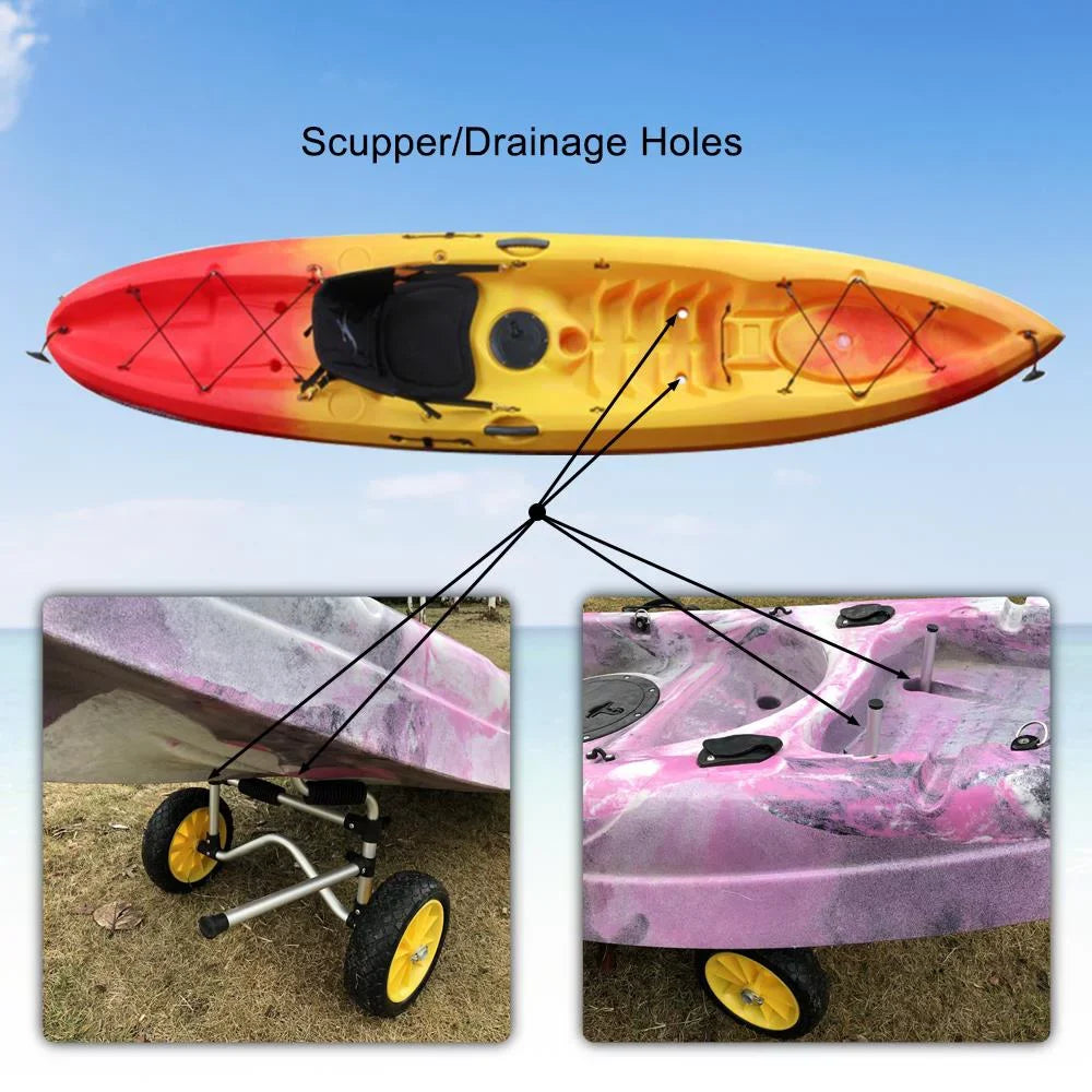 Kayak Trailer, Carrier Dolly Top Zimtown on Sit Trolley Cart Kayak