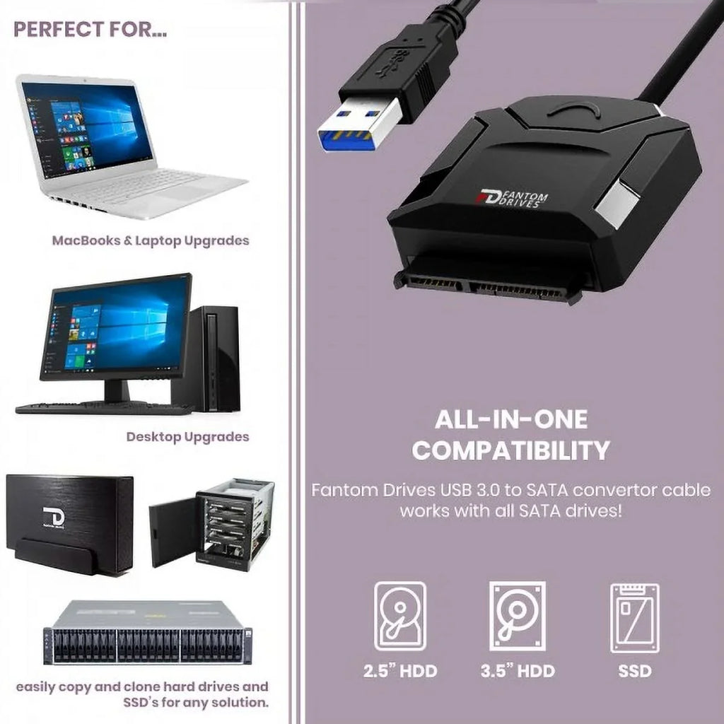 (3.5"), Drives 0 with Cloning Cable Fantom Drives Supply, Drives Drive Seagate Upgrade Inside Hard Fantom 12V ST6000DM003 Barracuda and to Kit 3. Fantom Power Converter, 6TB Software