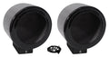 360° 5.25" Rockville Aluminum MAC525B Speaker Swivel Surface Black 2) Pods Mount