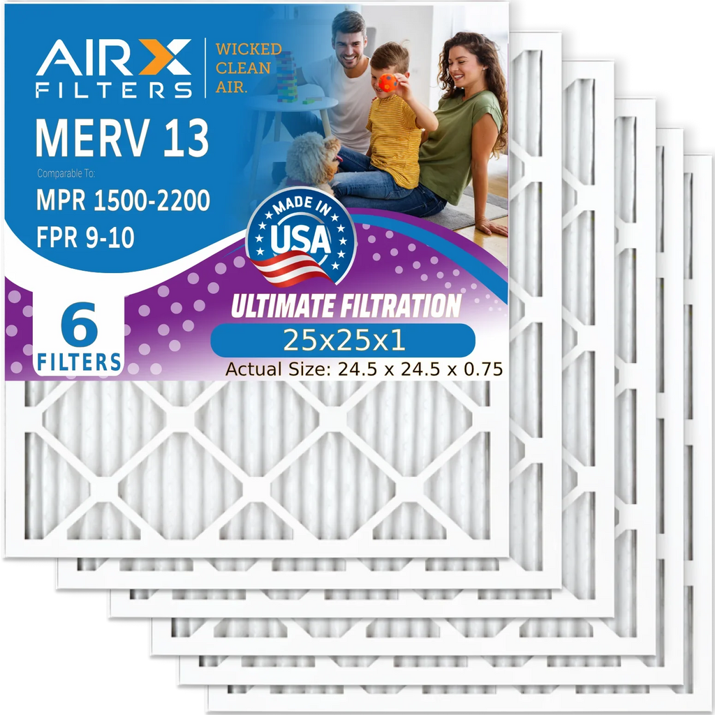 Electrostatic Filter & Pack Premium 1500 Comparable 6 Filter - Air Filters 9 25x25x1 Furnace Conditioner . 2200 by Air to 13 25x25x1 Pleated Made