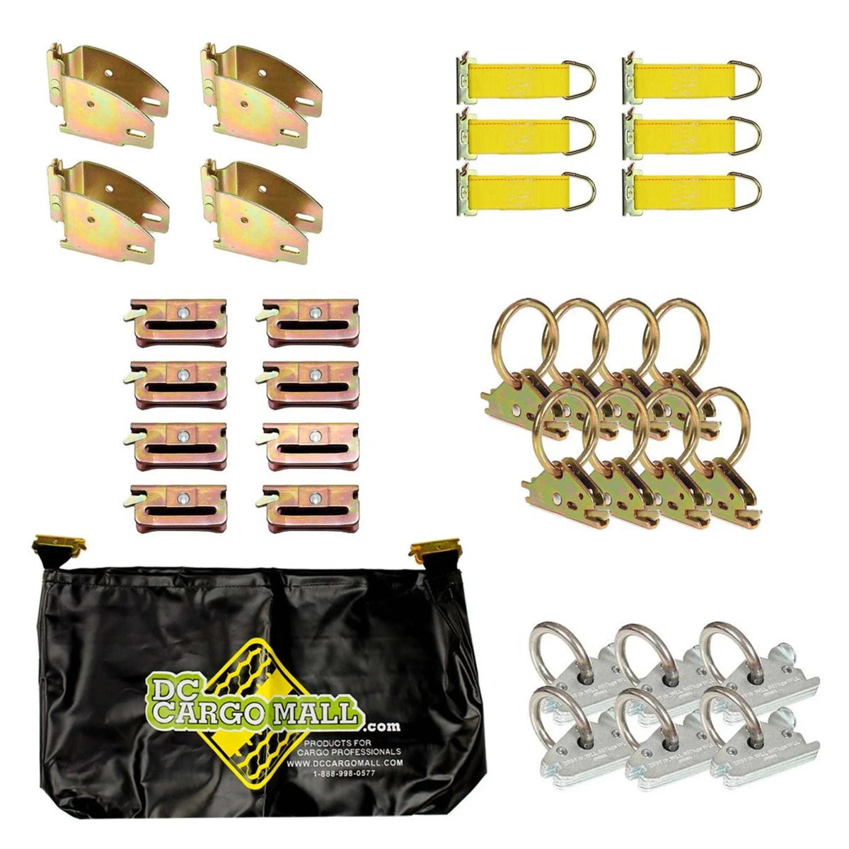 Cargo Included) Kit Mall E-Track Rails & (E-Track E Pieces: - Track Accessories E-Track Tie-Down Bag 32 Storage