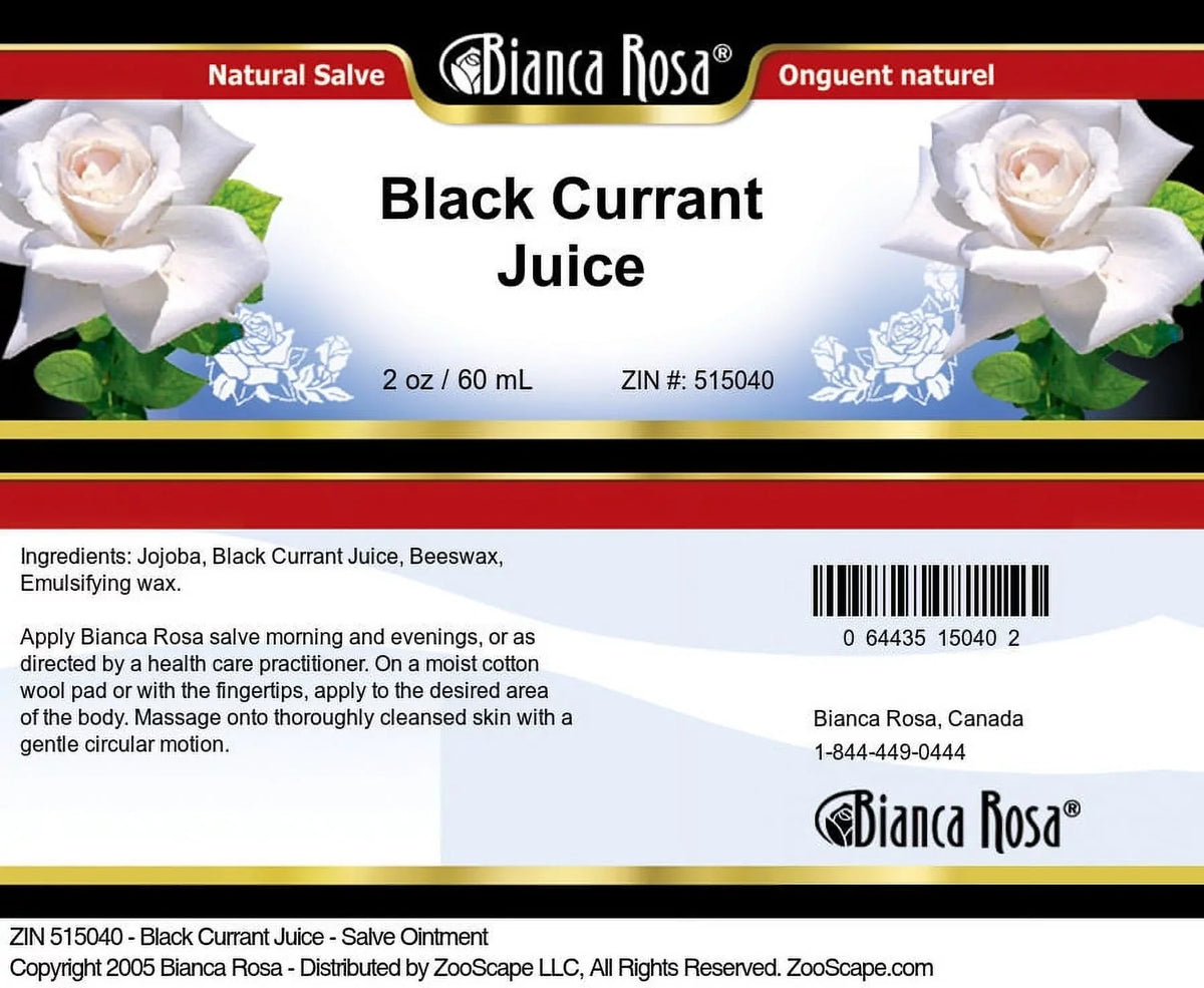 Salve Currant Black 515040) Hand Ointment, oz, Body 2-Pack, Juice Zin: and (2 - Rosa Bianca