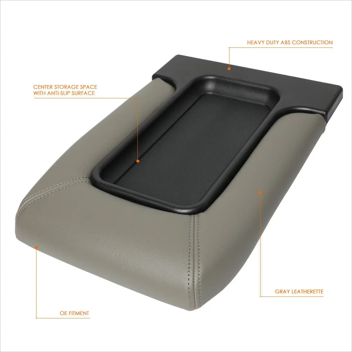 Rest Lid Shield Chevrolet For Repair Console Cadillac Arm Kit Center Gray