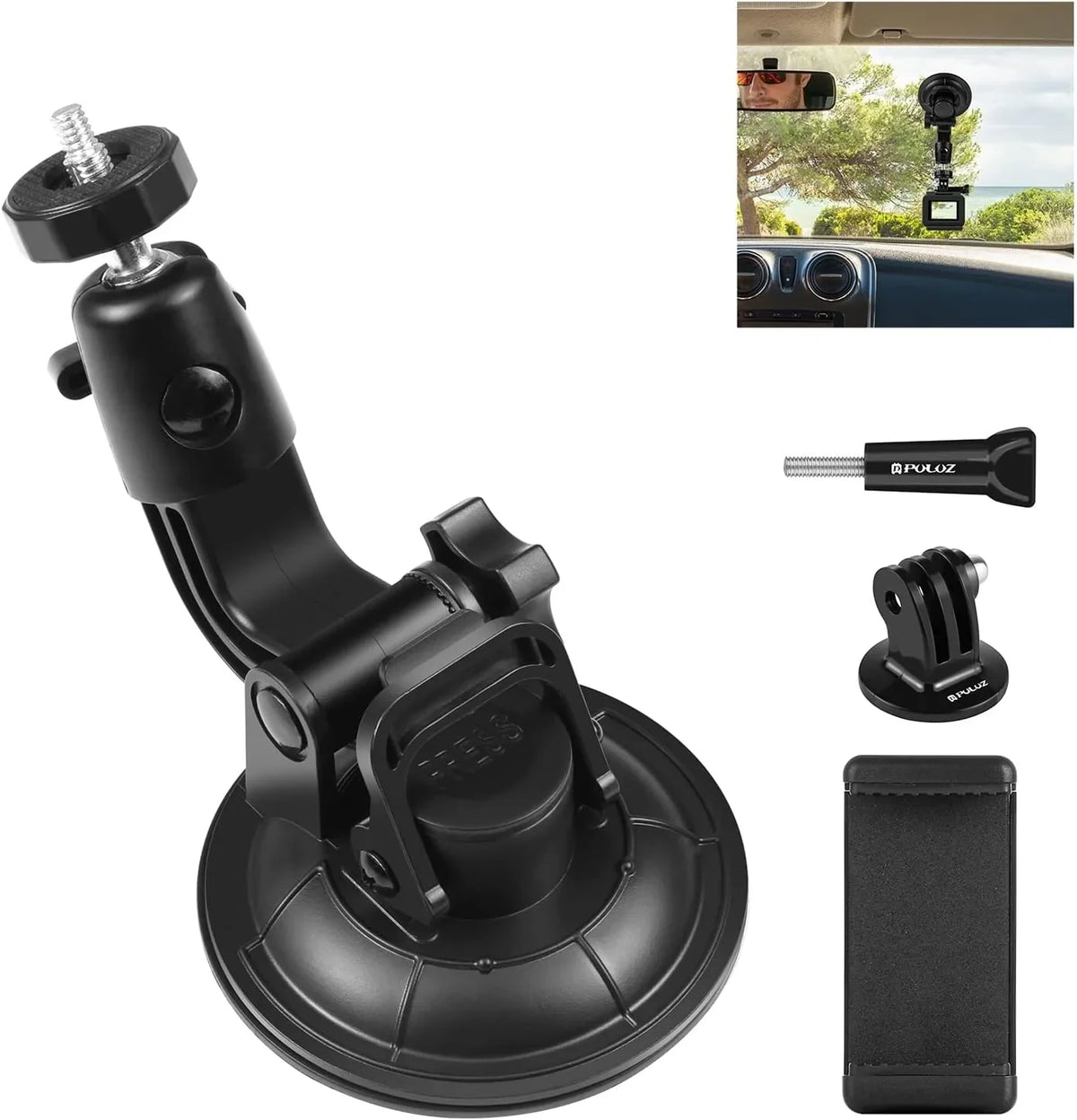 Osmo Camera Camera Holder Car & Mount for Window Cup Suction Mount Windshield Vehicle GoPro/ Mount Action