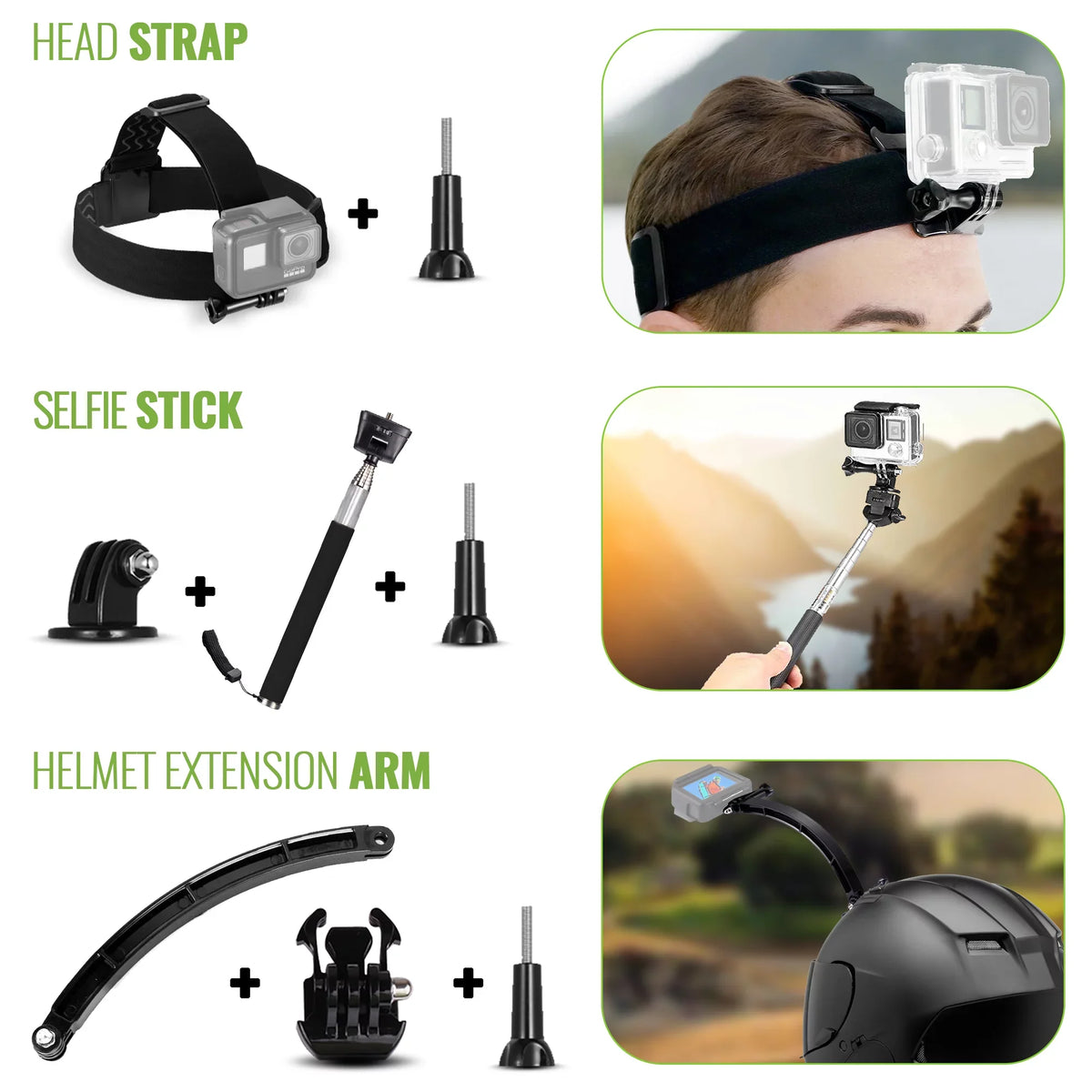 Fits , Accessory more GoPro 50 Action GoPro Osmo Max, Action, with Kit and 1 Camera Insta360, Hero10/9/8/7/6/5/4, DiGiNerds in Fusion, GoPro