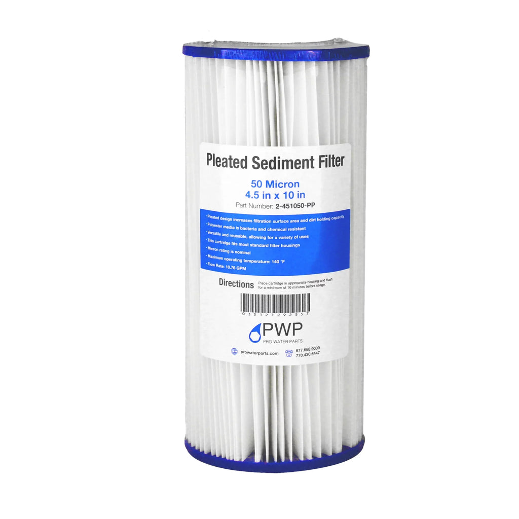 Poly Filter Moisture Micron 50 Cartridge 20 Pack 10x4.5" Pleated