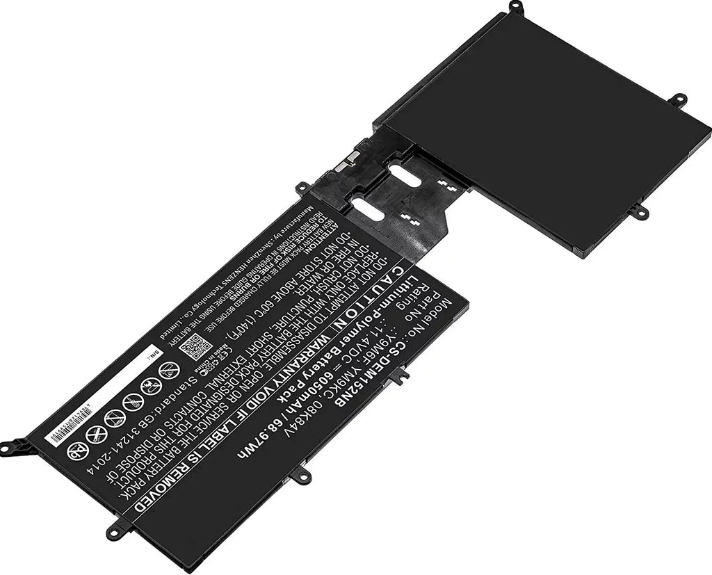 6334MAH Y9M6F M17 R2 Battery Batteries Genuine 11.4V Dell 76WH YM9KC Cable Alienware Laptop W/