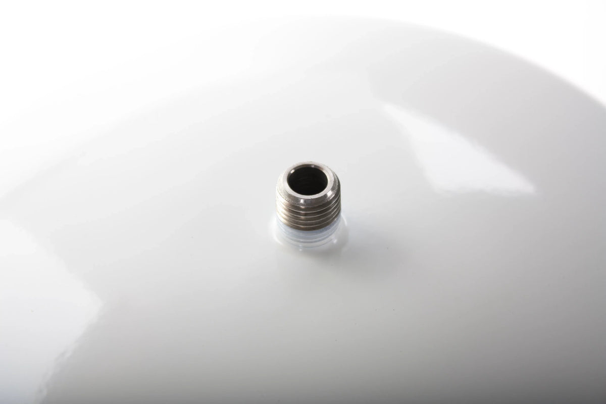Gallon - Reverse 4.5 Steel Storage -132-W14 Osmosis Moisture Tank White, 1/4" Port Hydronix Stainless