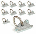 O Attachments, E Ring E-Track System Pickup ETrack Truck, Anchors in Fitting to Duty w/ 10-Pack Trailer, Heavy Cargo Tie-Down Cargo Track Mall TieDown Down Spring Tie O-Rings, Steel Loads Van,