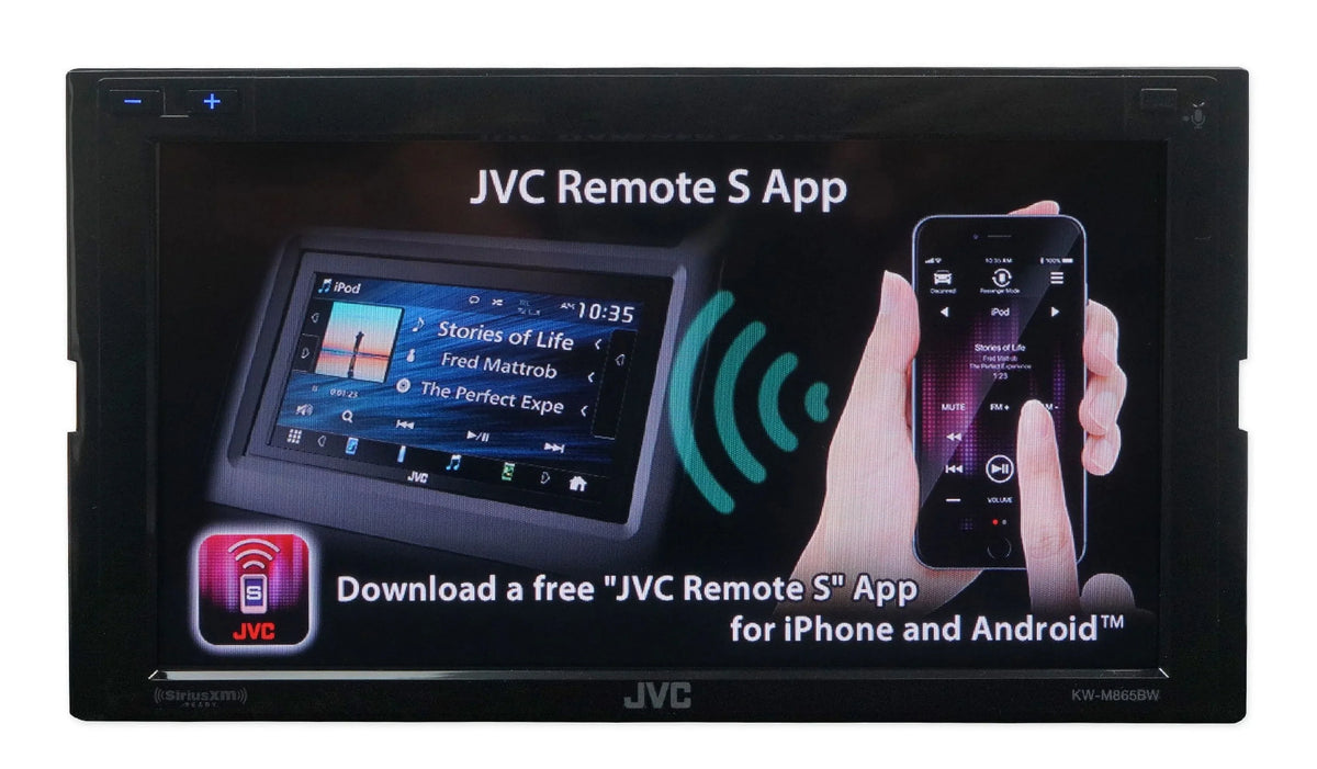 in-Dash Carplay, with 6.8-inch -M865BW Auto, Android Siriusxm All-Digital Mobile Receiver Media Apple and Ready Bluetooth, Double-Din