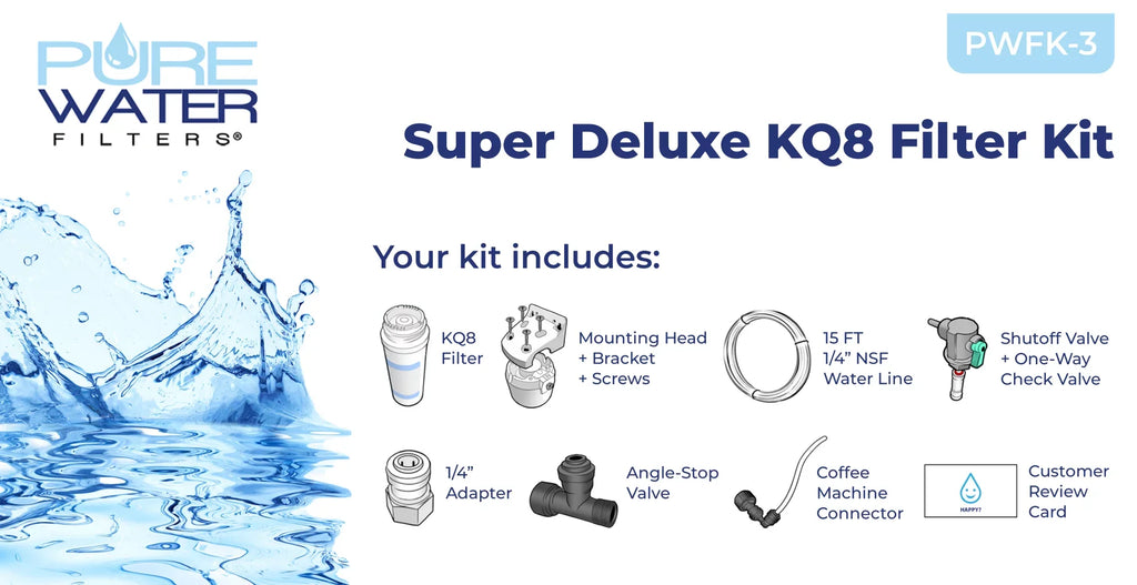 K150, and Filter Line K155 B150, Kit Keurig Plumb Keurig for B155, PureMoisture Moisture Filters by Brewers Direct All-in-one