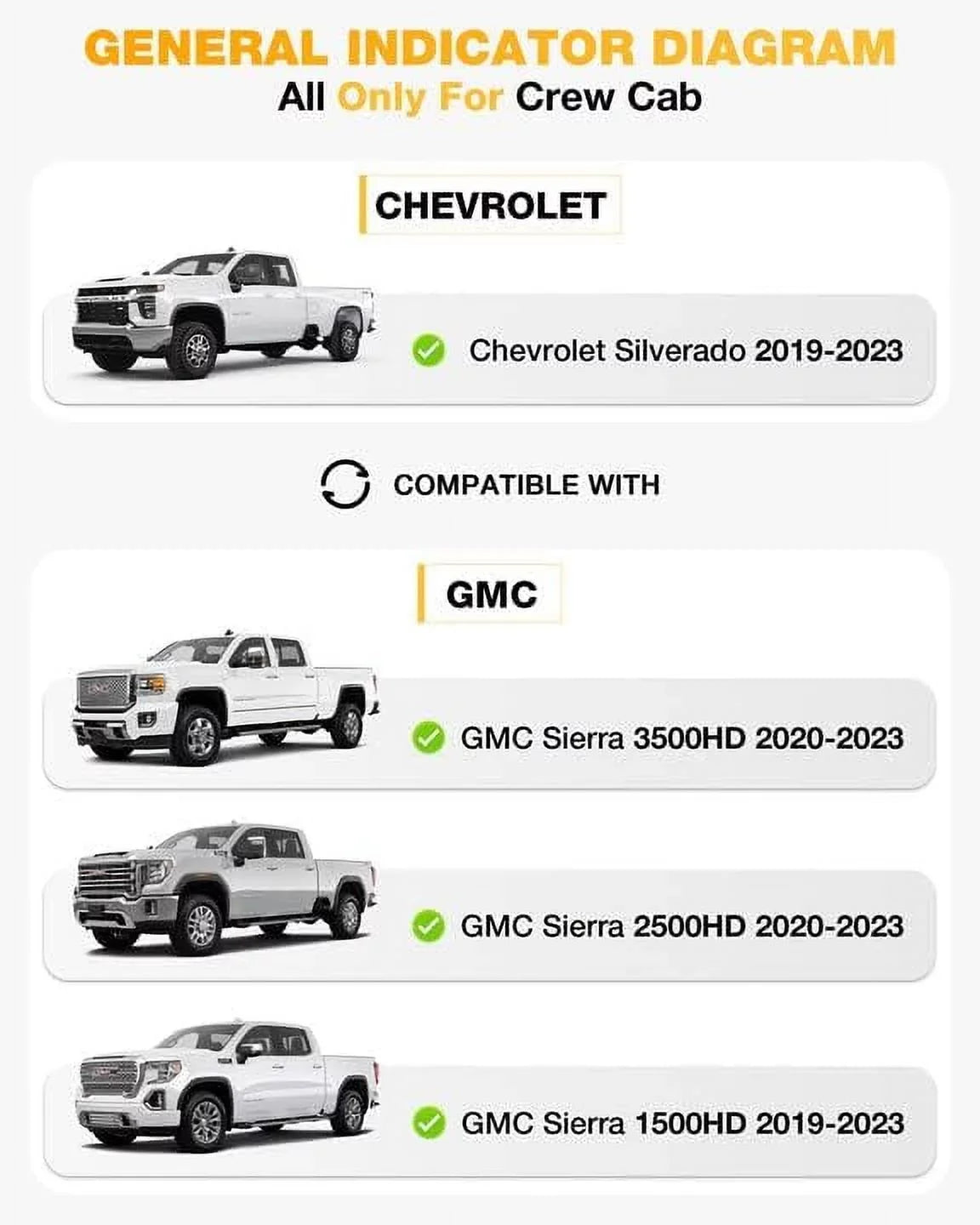 (Don't Mats Carpeted Chevrolet Chevrolet &2020-2024 Silverado/ Crew Storage 3W 2500 Double Factory Cab 2019-2023 /3500HD Sierra Sierra Fit Cab), 1500 For for Silverado/ Floor & with