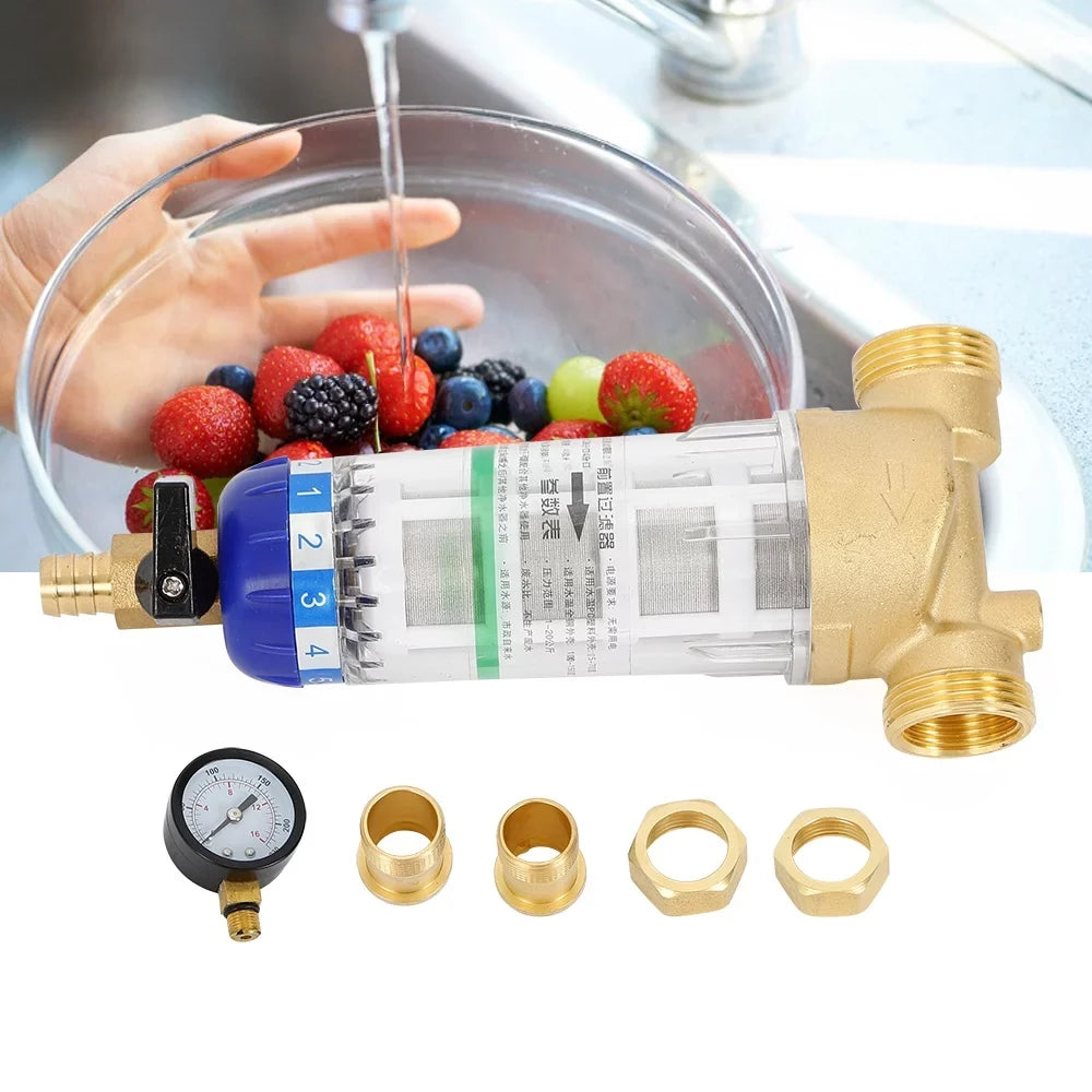 Filter Pre-filter Sediment Sediment Down Sand Moisture 50℃ Moisture for Filter Reusable Spin Moisture Moisture Pipe Home Filter Remove