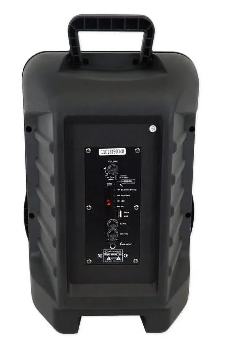 Bluetooth Speaker - Portable Pro Box Open Technical Black SPARK12B 12" Powered Battery