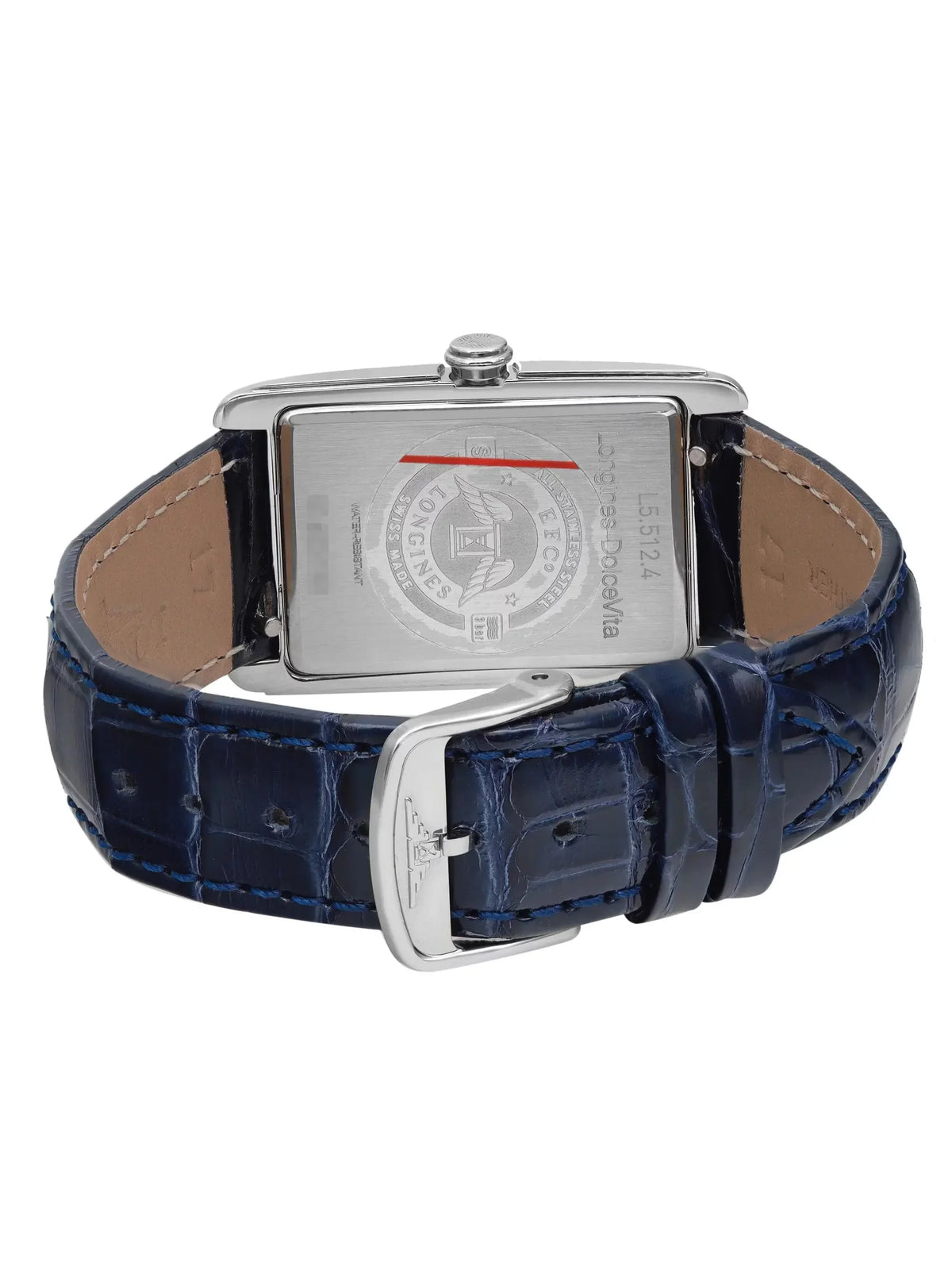 Longines Ladies L5.512.4.93.2 23mm Watch Steel Quartz Blue Dial DolceVita
