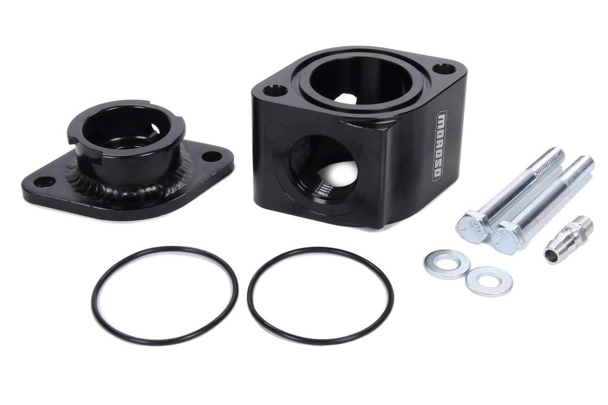 Kit Billet Manifold Black Aluminium - Moroso Neck 63424 Filler