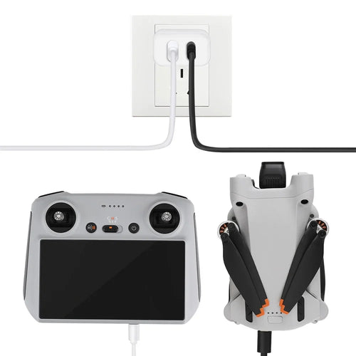 30W Dual-Port Parts Pro Type-C with Charging Cable 2/Mini for Mini 3 Charger Charging
