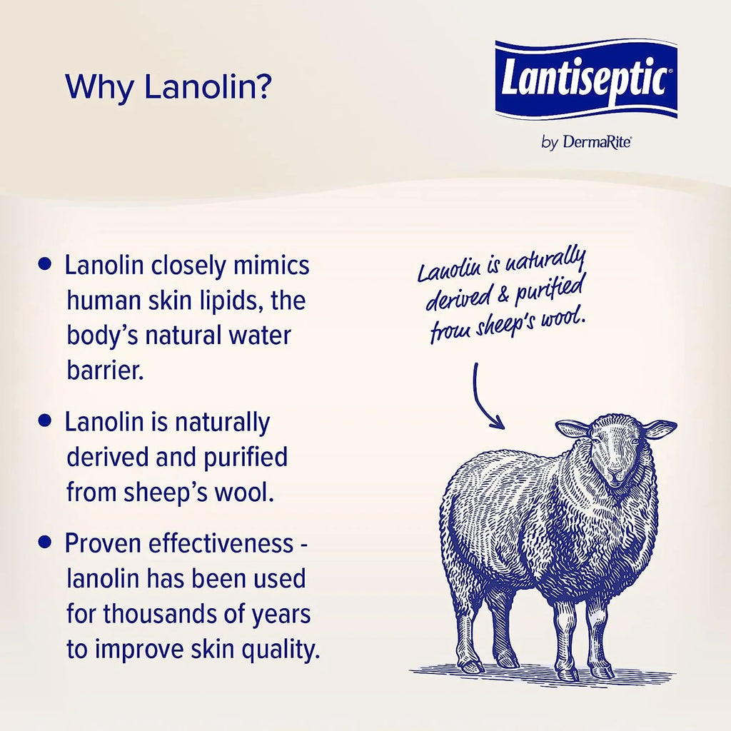 LS0710 Lantiseptic 1 Scent oz. Skin Protectant Lanolin Ct 14 Cream Jar