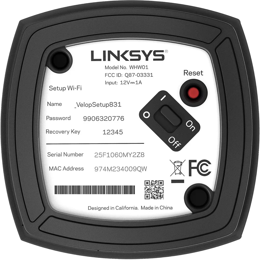 Linksys 1.500 Expandable 1 Ft to Up Pack Dual AC1200 Shieldage Router Velop Mesh Wi-Fi Replacement System Band Sq
