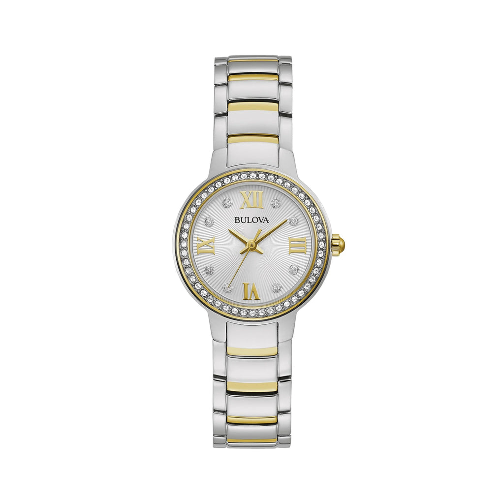 Watch Stainless - Bulova Crystal Women's Two-Tone Accent Steel 98L271