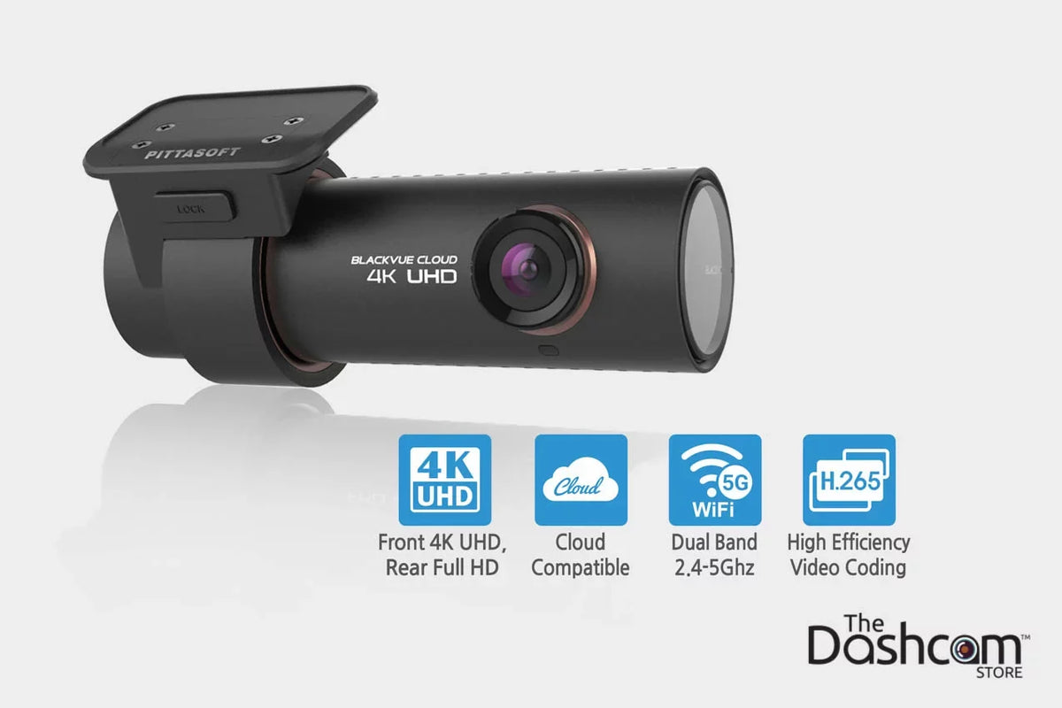 Memory WiFi Dashcam BlackVue w/ 4K DR900S-1CH 128 Single Lens Card Cloud-Capable
