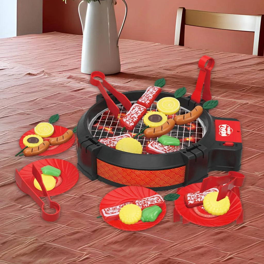 Kitchen Boys 27 Playset Toy Grill Kids for Barbecue Pieces shamjina Cooking Girls