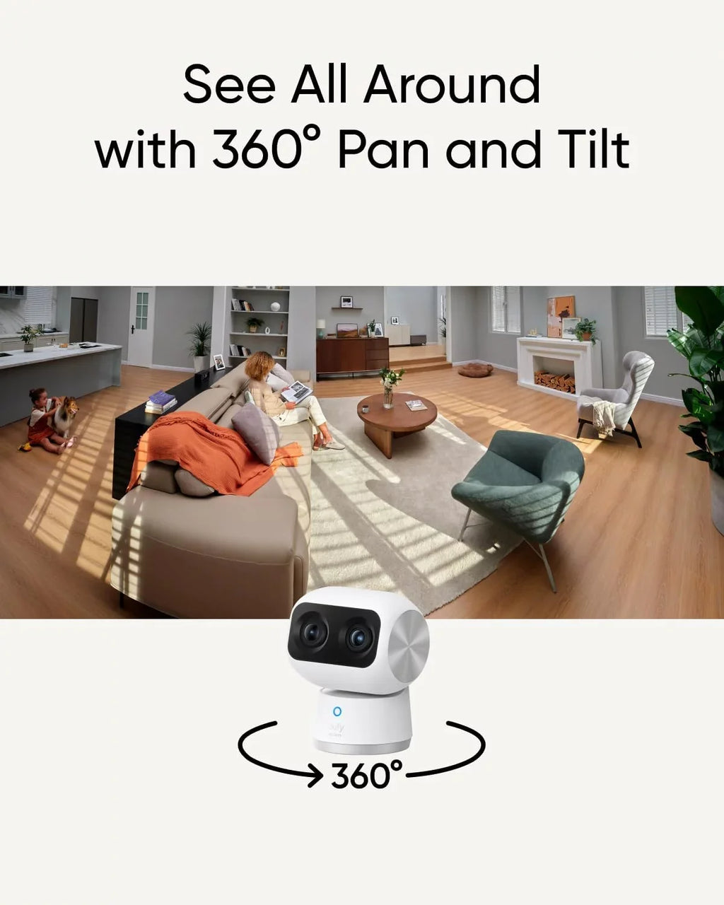 Baby for Indoor 360° Resolution S350, Dual Ideal Human/Pet Security Cam Zoom 6 Monitor/Pet Camera/Home Security, 8× Dual-Band Camera and 4K , Cameras, , eufy Security Wi-Fi with