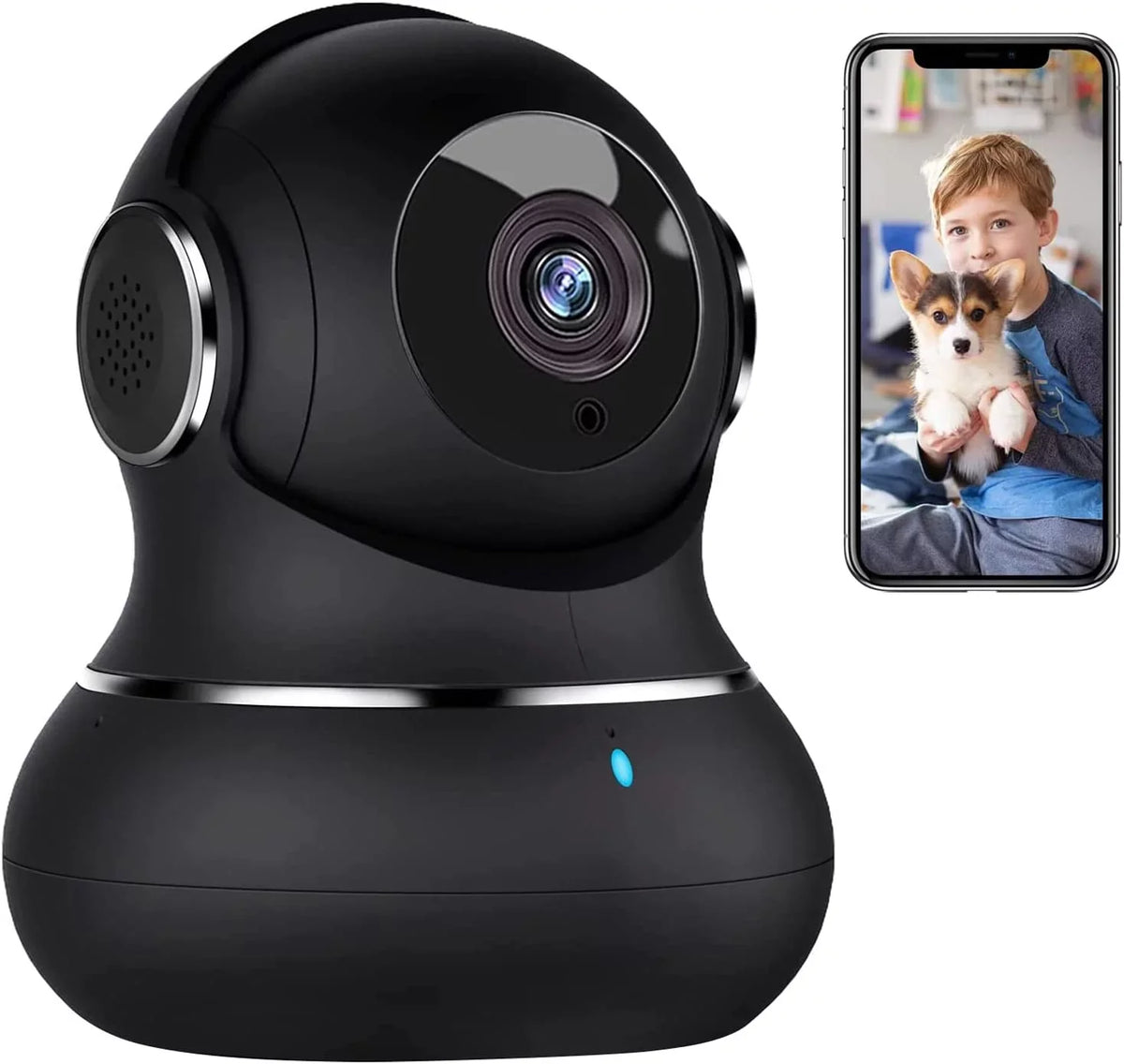 Pan/Tilt Indoor with Litokam Security Security Cameras Detection, 360 Pet Indoor Motion 2K for Home Camera, Camera