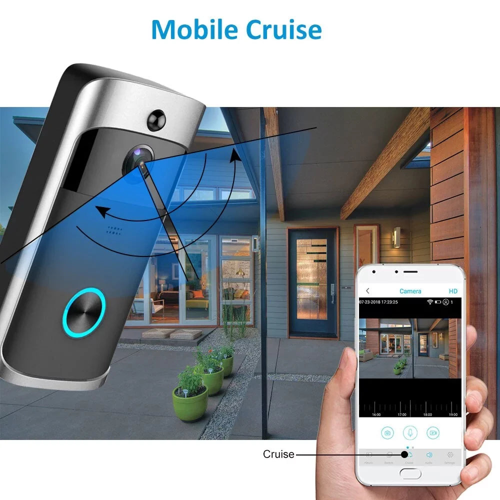 Detection WiFi Wireless Security Camera Motion Video Intercom Camera Doorbell Bell Vision Smart Night Doorbell Home Visual Door