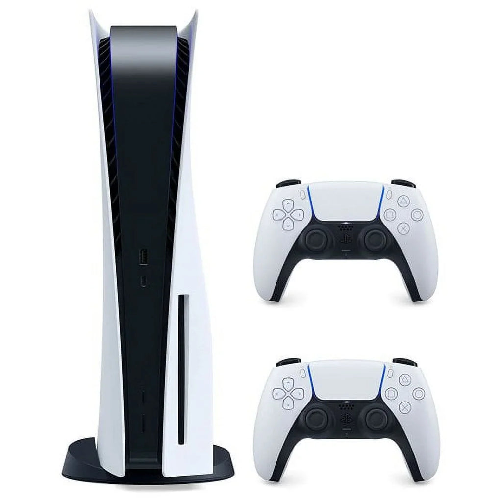Sony and with Restored Black Version Playstation White CFI1015A Wireless Controller, 5 Disc Extra (Refurbished) DualSense