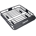 Black Steel Roof Mount Steel Carrier Rooftop Top Cargo 43" Basket Universal Fit Climaticproof Heavy-Duty Rack -