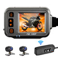 Body Timed Flameout Monitoring, Full Cam,WiFi Night Camera After Moistureproof card With Vision Motorcycle Dash Angle,Parking ,120° Motorbike 1080p storage moobody Wide Dual Recording 32G