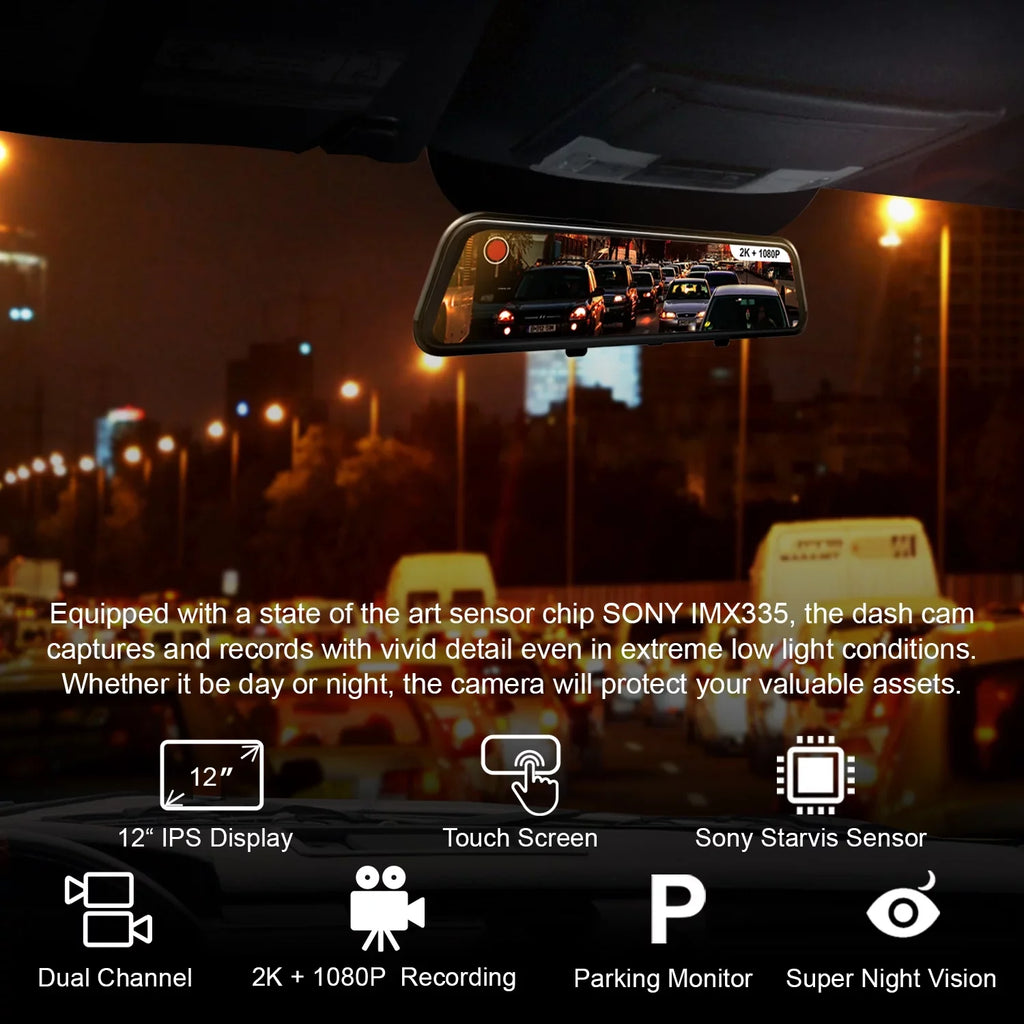 10" Rear Mirror and Rexing Dash M1 2K Front cam