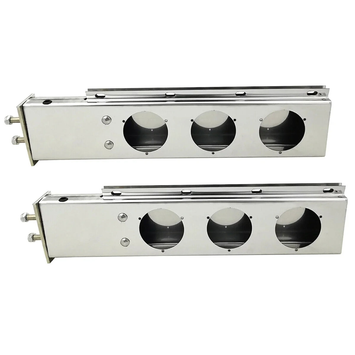 Bracket Semi Straight Trucks Hanger Mudflap Spacing Bolt Spring Stainless Loaded Length Set Mud for Holder Steel 30" fit 2.5" Flap