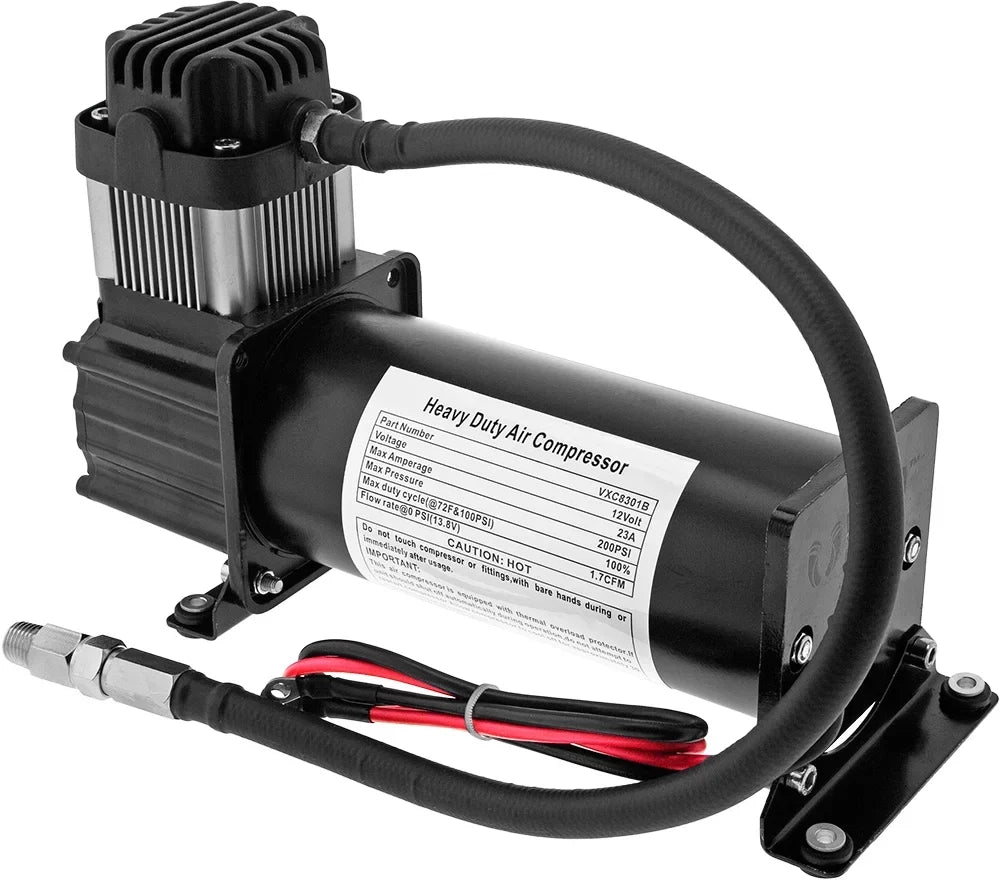 Horn Onboard Liter) (12 3 Vixen Gallon with Compressor VXO8330B Horns System/Kit 200 12V Train/Air Tank
