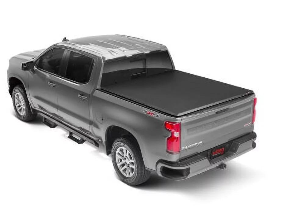with RealTruck Trifecta Bed (78.7") Extang w/o 6' Truck by Toyota 77483 2024 Tundra 7" system Soft | rail 2022 Tonneau Fits | Folding Shield Bed - e-Series