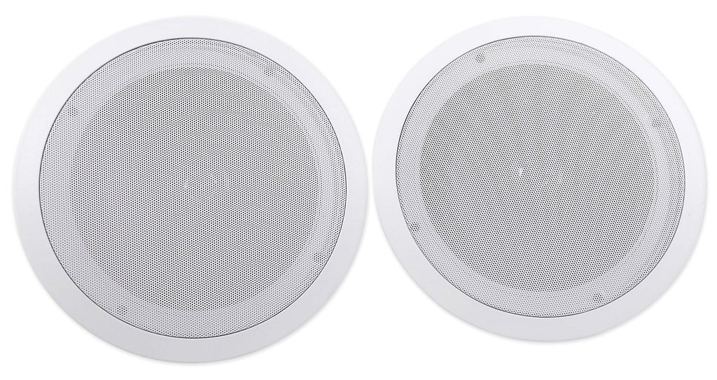 Speakers+Wall Ceiling Stereo+8 4-Room Controls Rockville Home White 8" Kit Audio